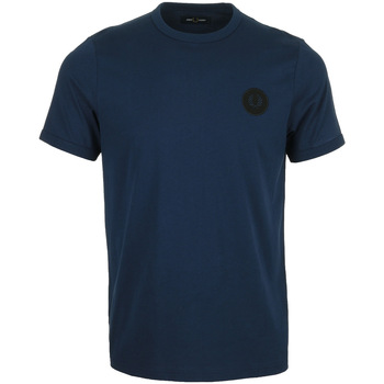 Textil Homem T-Shirt mangas curtas Fred Perry T-shirts e Pólos Azul