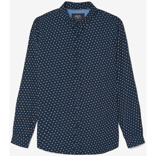 Textil Homem Camisas mangas comprida Está seguro de que o seu endereço electrónicoises Camisa GISOR Azul