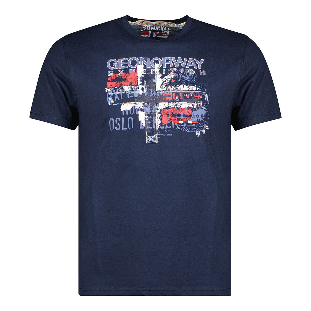 Textil Homem T-Shirt mangas curtas Geographical Norway SU1325HGN-NAVY Azul