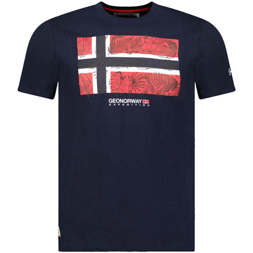 Textil Homem T-Shirt mangas curtas Geographical Norway SW1239HGNO-NAVY Azul