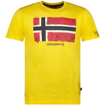 Textil Homem T-Shirt mangas curtas Geographical Norway SW1239HGNO-LEMON Amarelo