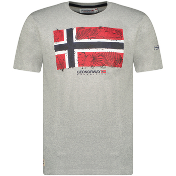 Textil Homem T-Shirt mangas curtas Geographical Norway SW1239HGNO-BLENDED GREY Cinza