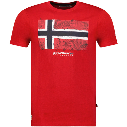 Textil Homem T-Shirt mangas curtas Geo Norway SW1239HGNO-CORAL Vermelho