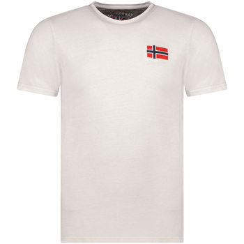Textil Homem Instajunction Captain Men's T-Shirt Geographical Norway SW1269HGNO-LIGHT GREY Cinza