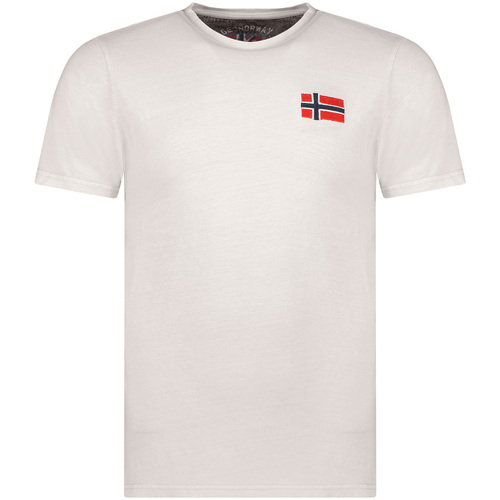 Textil Homem T-Shirt Man mangas curtas Geographical Norway SW1269HGNO-LIGHT GREY Cinza