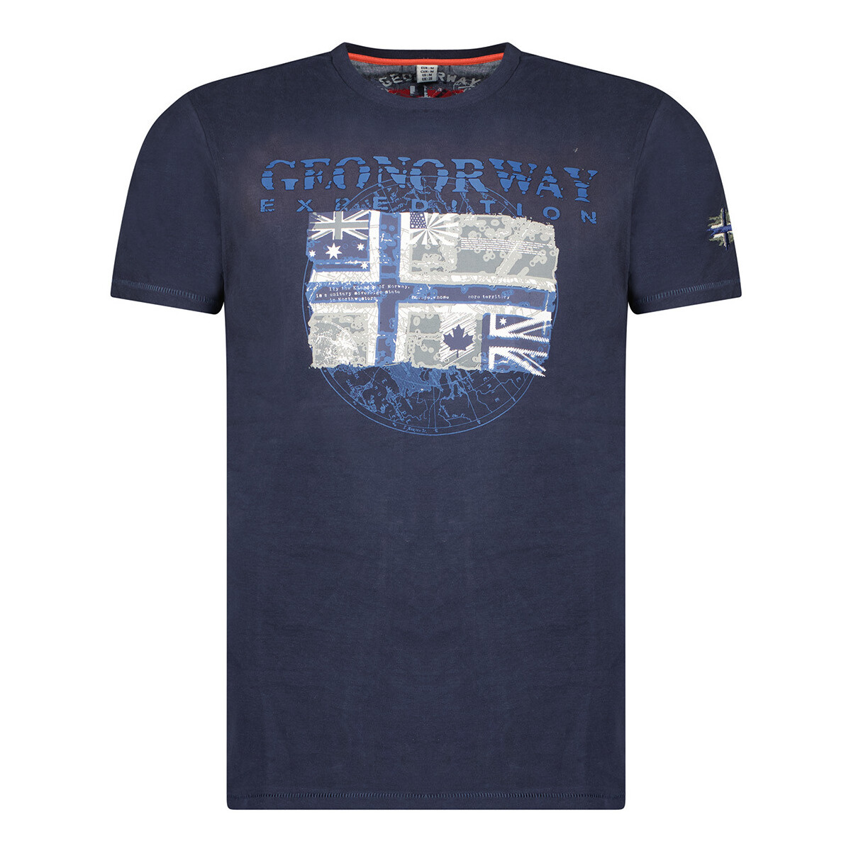 Textil Homem T-Shirt mangas curtas Geographical Norway SW1270HGNO-NAVY Marinho