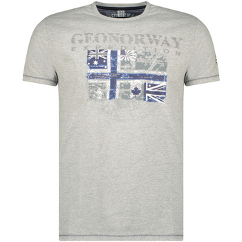 Textil Homem Instajunction Captain Men's T-Shirt Geographical Norway SW1270HGNO-BLENDED GREY Cinza