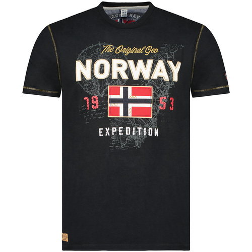 Textil Homem T-Shirt mangas curtas Geographical Norway SW1304HGNO-BLACK Preto
