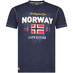 Textil Homem T-Shirt mangas curtas Geographical Norway SW1304HGNO-NAVY Azul