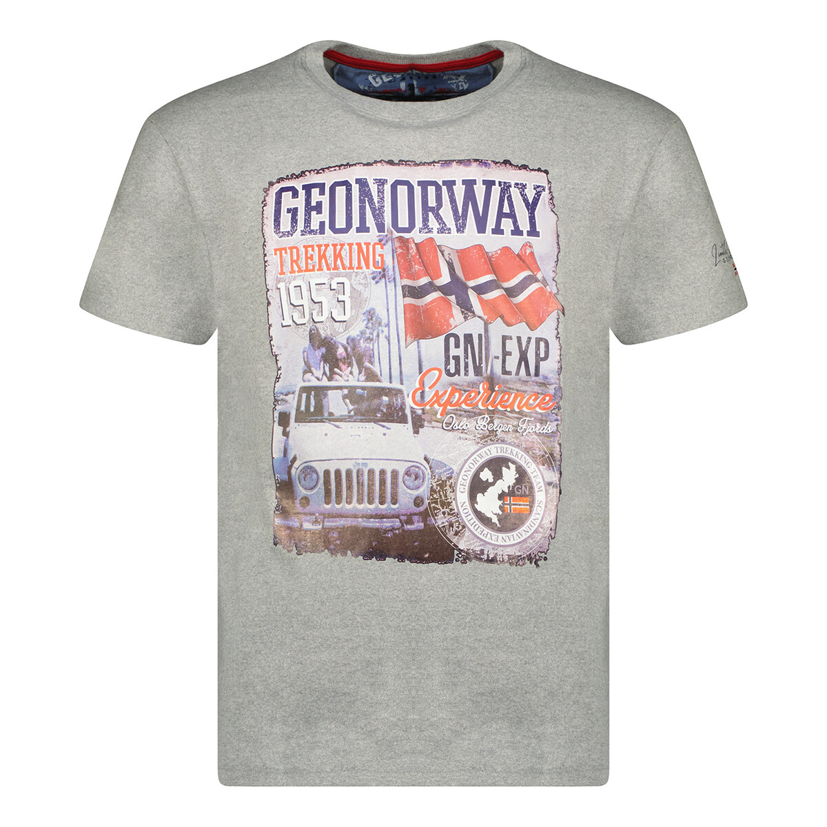 Textil Homem T-Shirt mangas curtas Geo Norway SW1959HGNO-BLENDED GREY Cinza