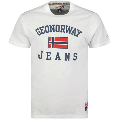 Textil Homem T-Shirt mangas curtas Geo Norway SX1044HGNO-WHITE Branco
