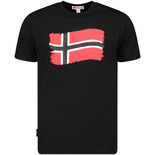 Textil Homem T-Shirt mangas curtas Geographical Norway SX1078HGN-BLACK Preto