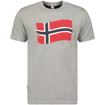 Textil Homem T-Shirt Man mangas curtas Geographical Norway SX1078HGN-BLENDED GREY Cinza