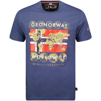 Textil Homem T-Shirt mangas curtas Geographical Norway SX1283HGNO-NAVY Azul
