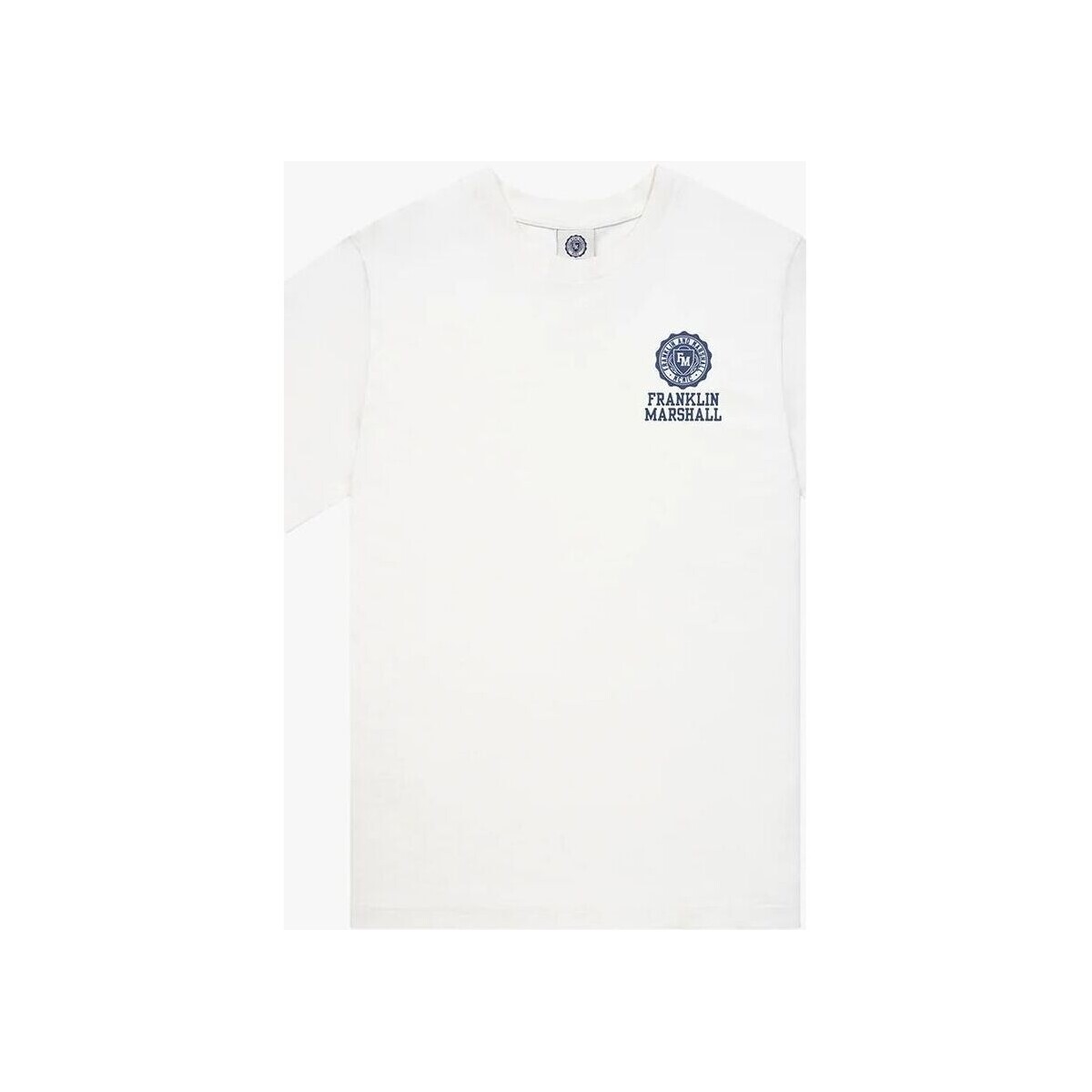 Textil T-shirts e Pólos Franklin & Marshall JM3012.1000P01-011 OFF WHITE Branco