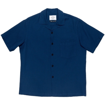 Textil Homem Camisas mangas comprida Portuguese Flannel Camisa Cruly Azul