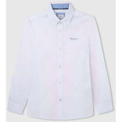Textil Rapaz Camisas mangas comprida Pepe jeans PB302473-800-1-19 Branco