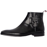 Sapatos Homem Botas Jeffery-West Botas Chelsea em pele polida Skull Preto