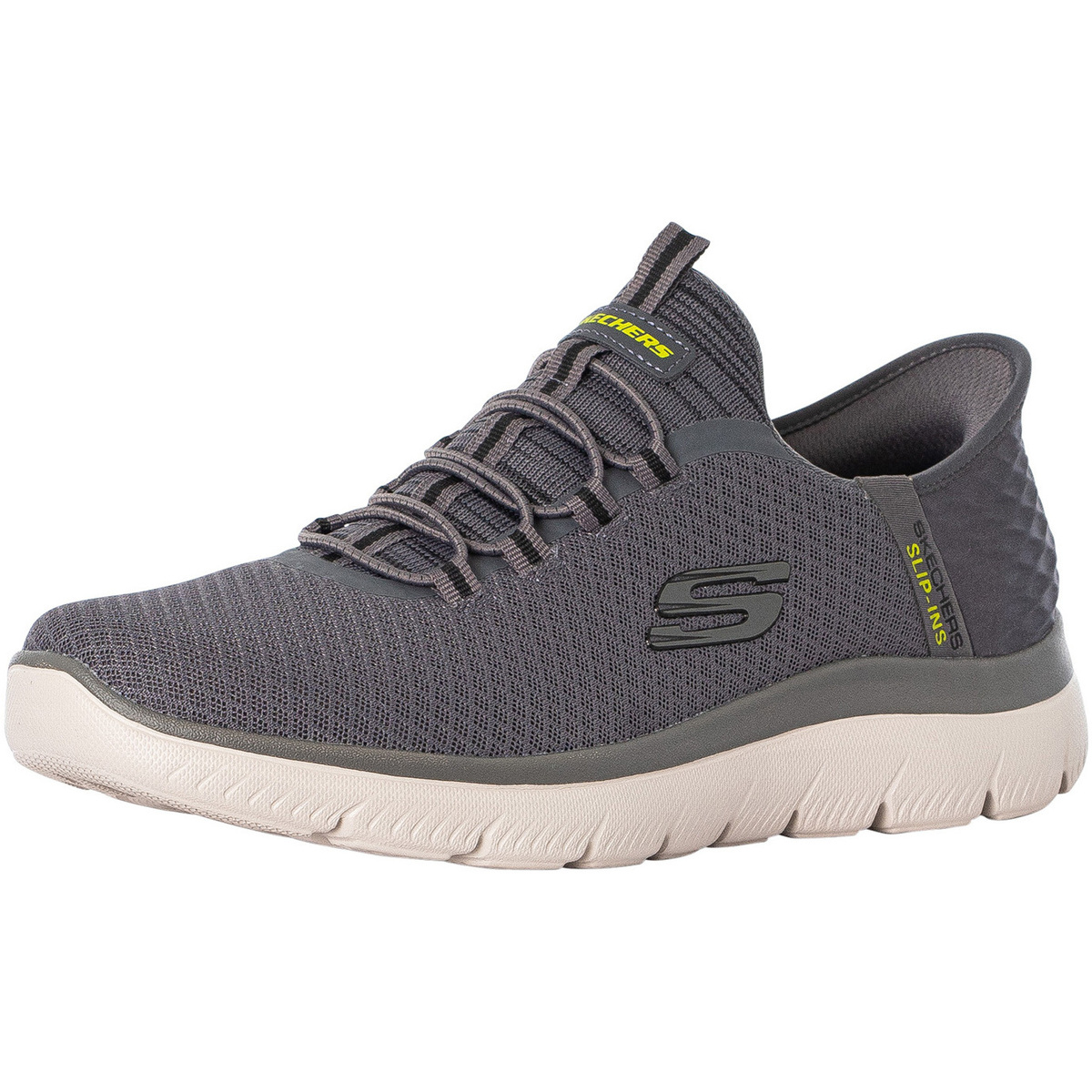 Sapatos Homem Sapatilhas Skechers Slip Ins Summits Formadores de alta gama Cinza