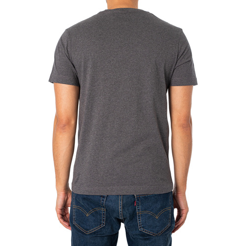 Gant T-shirt normal com escudo Cinza
