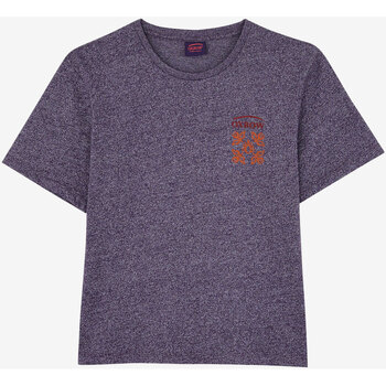 Textil Mulher Cotton Jersey T-shirt W Vinyl Logo Oxbow Tee Violeta
