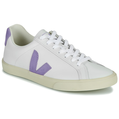 Sapatos Suede Sapatilhas Veja ESPLAR LOGO Branco / Violeta