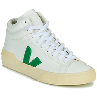 Sapatos Sapatilhas de cano-alto Veja SUEDE MINOTAUR Branco / Verde