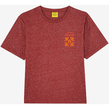 Textil Mulher Cotton Jersey T-shirt W Vinyl Logo Oxbow Tee Vermelho