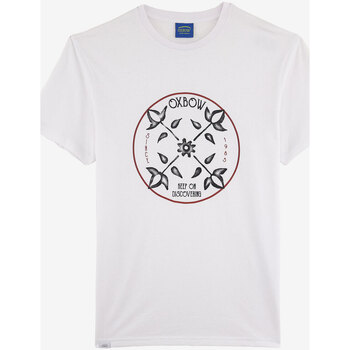 Textil Homem Cotton Jersey T-shirt W Vinyl Logo Oxbow Tee Branco