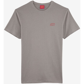Textil Homem Cotton Jersey T-shirt W Vinyl Logo Oxbow Tee Cinza