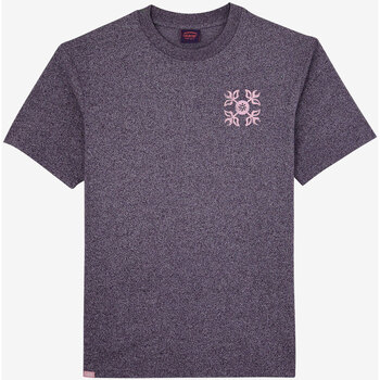 Textil Cotton Jersey T-shirt W Vinyl Logo Oxbow Tee Violeta