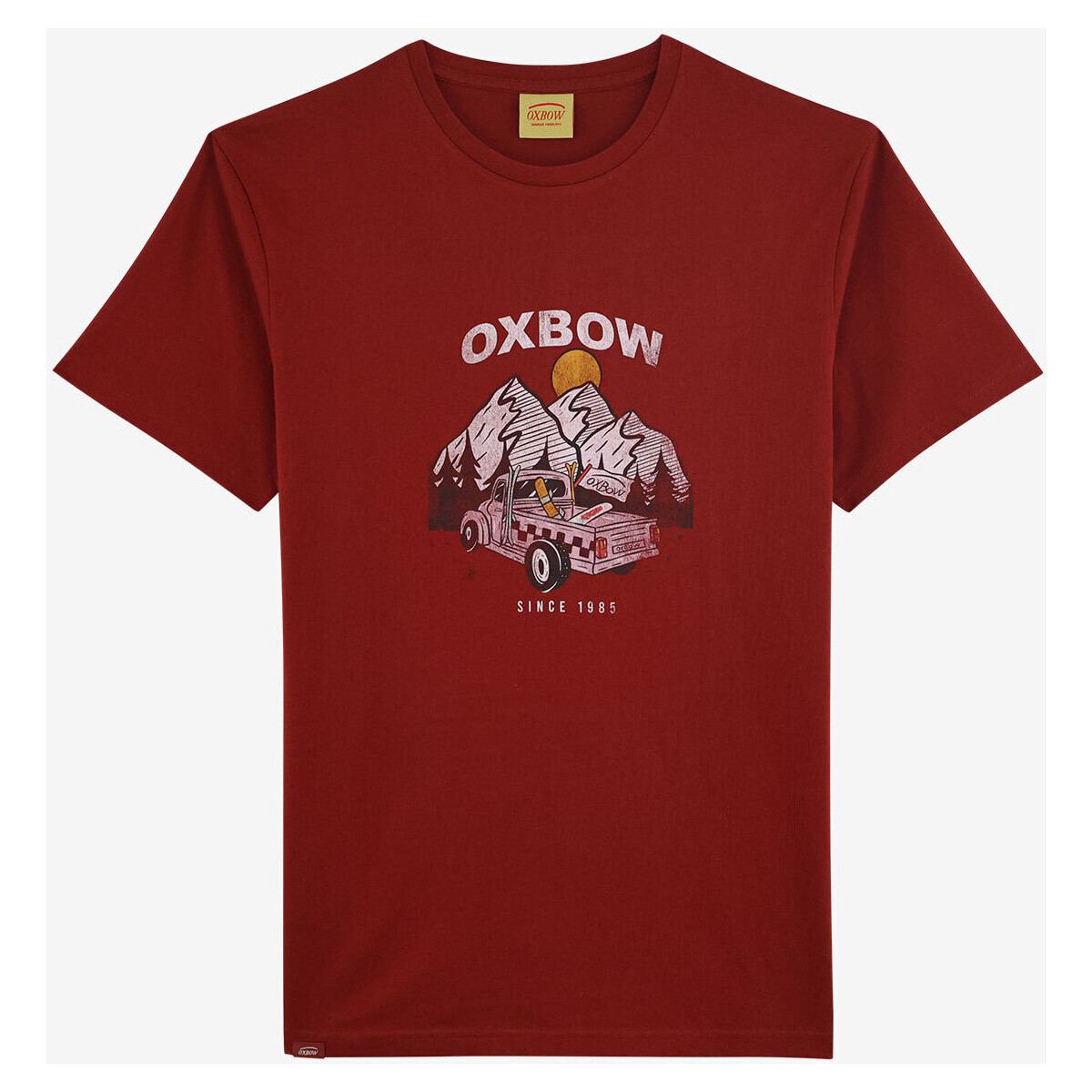 Textil Hooded T-Shirt mangas curtas Oxbow Tee Vermelho