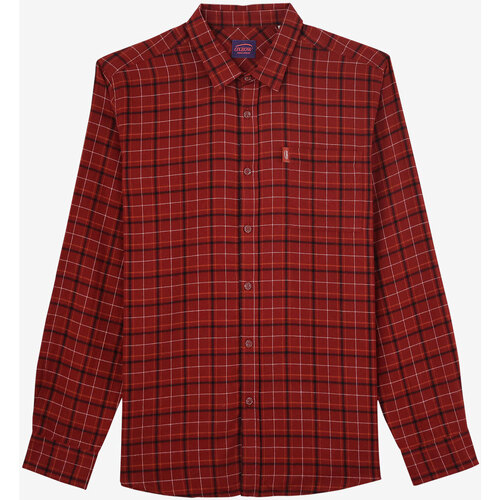 Textil Homem Camisas mangas comprida Oxbow Chemise COLK Vermelho