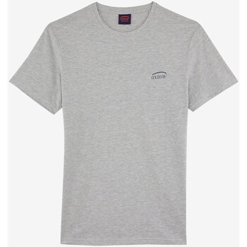 Textil Homem Cotton Jersey T-shirt W Vinyl Logo Oxbow Tee Cinza