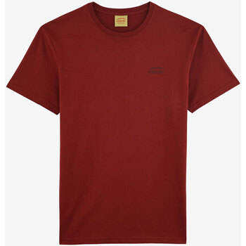 Textil Homem Cotton Jersey T-shirt W Vinyl Logo Oxbow Tee Vermelho
