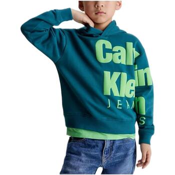 Textil Rapaz Sweats Calvin ciul Klein Item Zaino nero  Verde