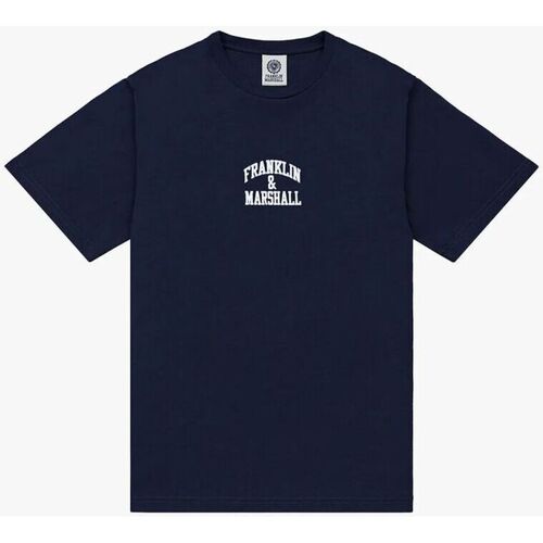Textil Homem T-shirts e Pólos Les Spartiates Pall JM3009.1009P01-219 NAVY Azul