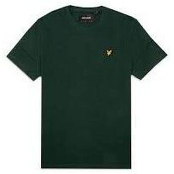 Textil Homem T-shirts e Pólos Lyle & Scott TS400VOG PLAIN T-SHIRT-W486 DARK GREEN Verde