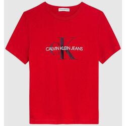 Textil Criança T-shirts e Pólos Calvin k50k505660 Klein Jeans IU0IU00068 LOGO T-SHIRT-XND FIERCE RED Vermelho