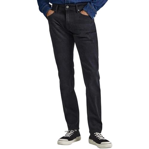 Textil Homem Tom Tailor Aedan Jeans mit geradem Schnitt in Blau Pepe jeans  Preto