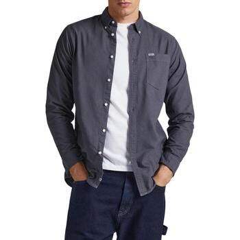 Textil Homem Camisas mangas comprida Pepe jeans  Cinza