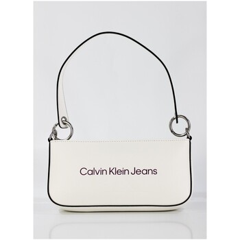 Malas Mulher Bolsa Calvin Klein Jeans V-neck Bolsos  en color blanco para Branco
