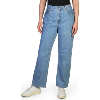 Textil Mulher faded wide-leg jeans Blau Levi's - a0964_low Azul
