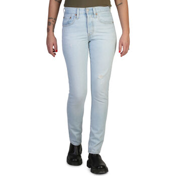 Textil Mulher faded wide-leg jeans Blau Levi's - 501_skinny Azul