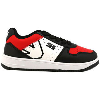Sapatos Homem Sapatilhas Shone 002-001 Black/Red Preto