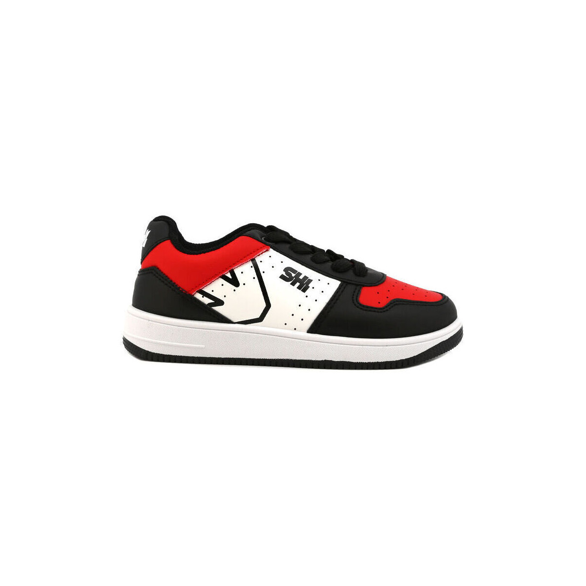 Sapatos Homem Sapatilhas Shone 002-001 Black/Red Preto