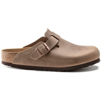Sapatos Mulher Sandálias BIRKENSTOCK Boston Waxy Leather Narrow - Tobacco Brown Castanho