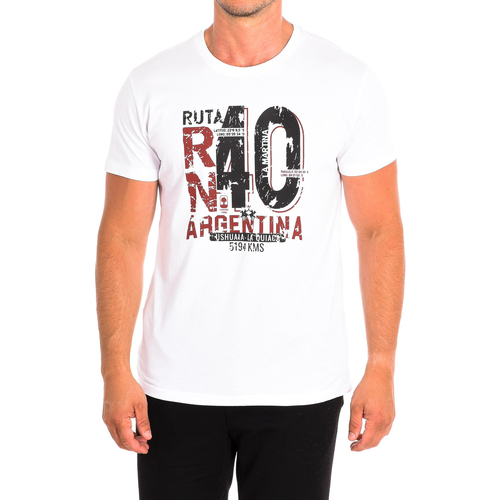 TeDynamic Homem T-shirt Kappa Cafers branco La Martina RMR012-JS206-00001 Branco