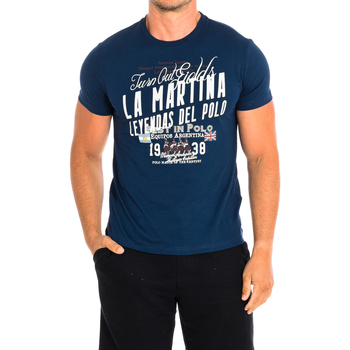 Textil Homem T-Shirt mangas curtas La Martina SMR304-JS206-07017 Marinho