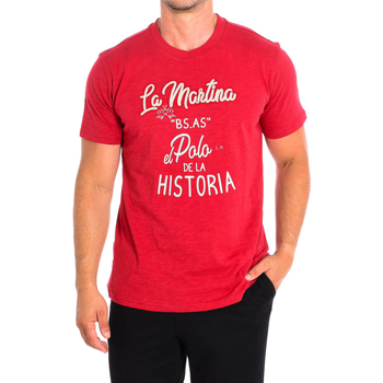 Textil Homem T-Shirt mangas curtas La Martina TMR301-JS259-06017 Vermelho